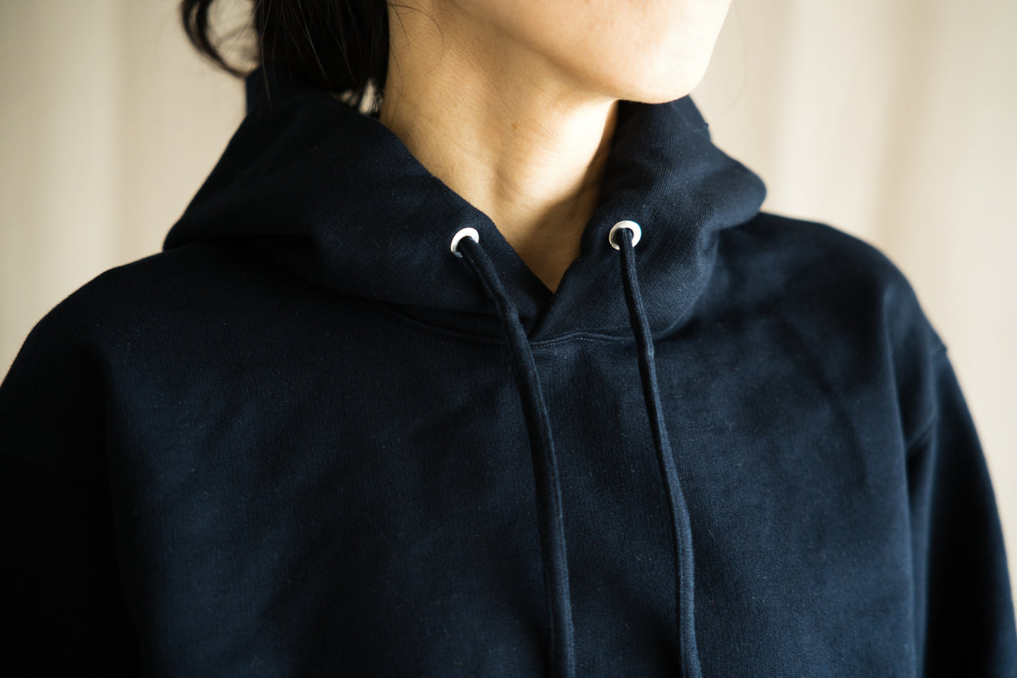 シルキーコットンフーディ/Silky Cotton Hoodie/Nighttime Navy
