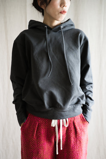シルキーコットンフーディ/Silky Cotton Hoodie/Khaki Gray