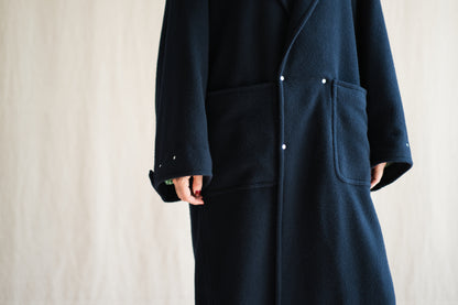 Moss Wool Chester Coat/Navy