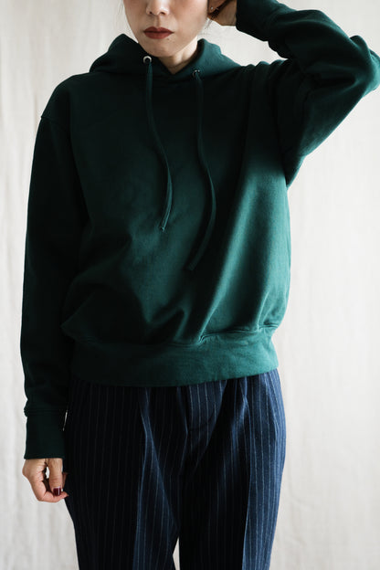 シルキーコットンフーディ/Silky Cotton Hoodie/Moss Green