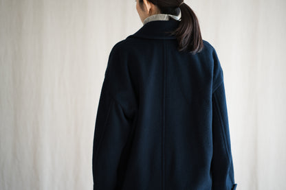 Moss Wool Chester Coat/Navy