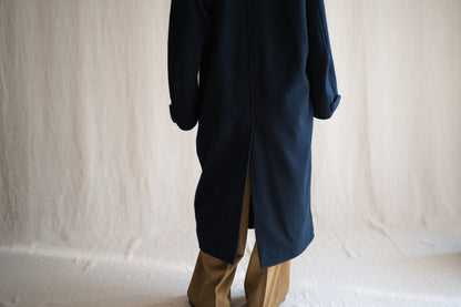 Moss Wool Chester Coat/Navy