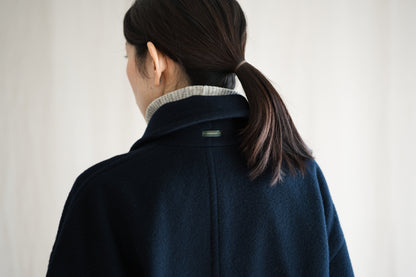 Moss Wool Chester Coat/Navy
