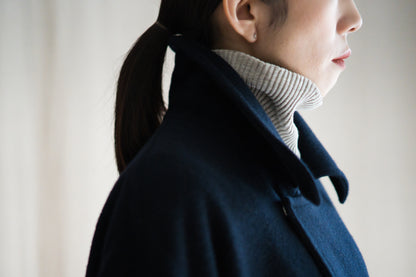 Moss Wool Chester Coat/Navy