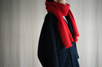 Wool Alpaca Stole/Fresh Red