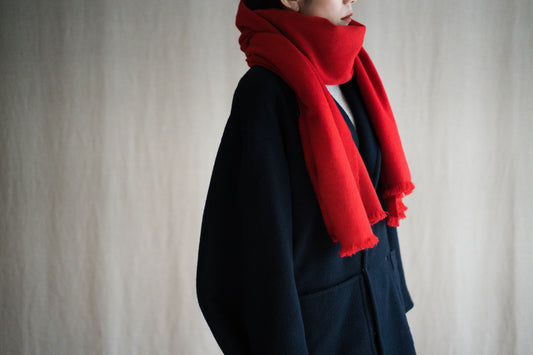 Wool Alpaca Stole/Fresh Red
