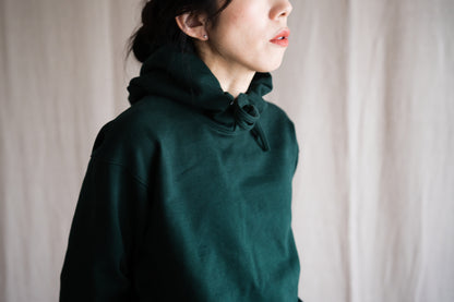 シルキーコットンフーディ/Silky Cotton Hoodie/Moss Green