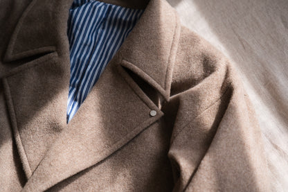 Moss Wool Chester Coat/Mottled Beige