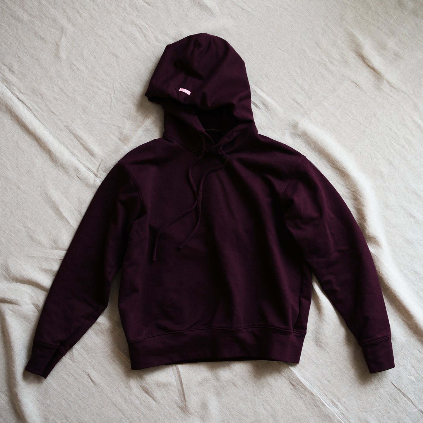 シルキーコットンフーディ/Silky Cotton Hoodie/Burgundy