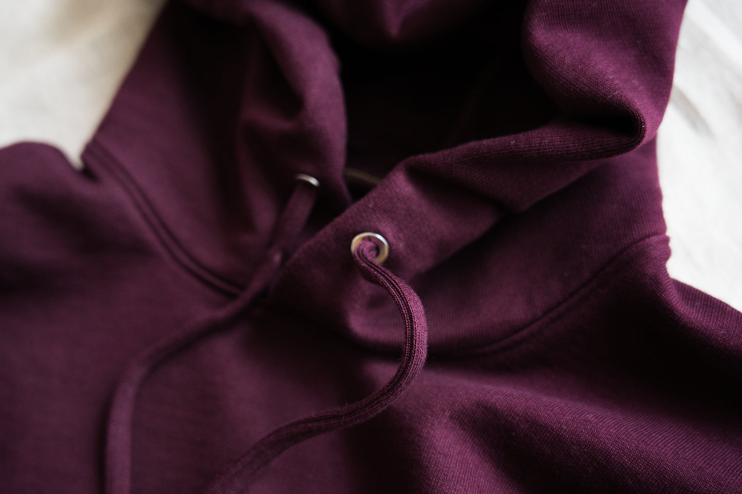 シルキーコットンフーディ/Silky Cotton Hoodie/Burgundy