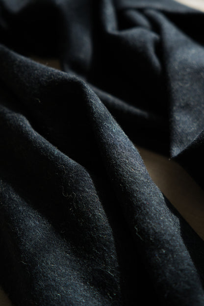 Wool Alpaca Stole/Dark Navy