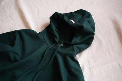 シルキーコットンフーディ/Silky Cotton Hoodie/Moss Green