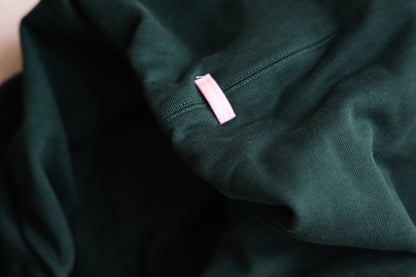 シルキーコットンフーディ/Silky Cotton Hoodie/Moss Green