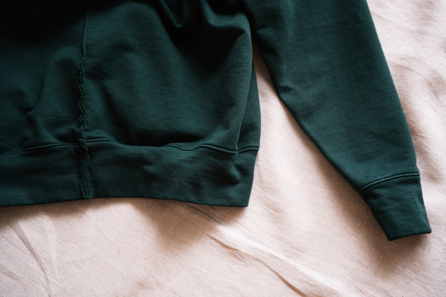 シルキーコットンフーディ/Silky Cotton Hoodie/Moss Green