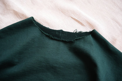シルキーコットンクルースウェット/Silky Cotton Crew Sweatshirt/Moss Green