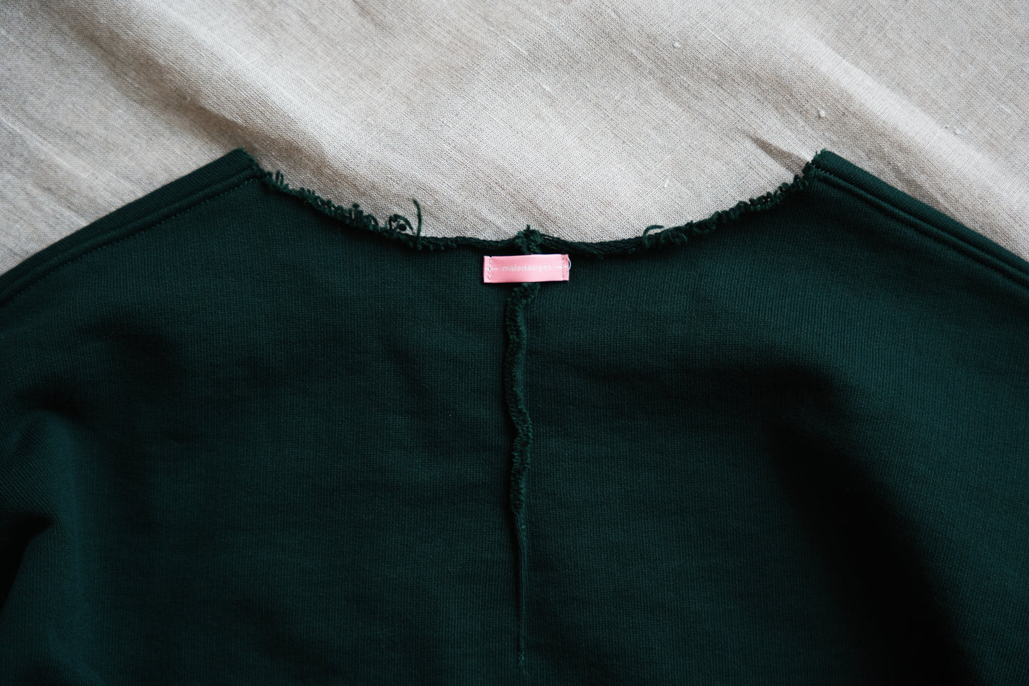 シルキーコットンクルースウェット/Silky Cotton Crew Sweatshirt/Moss Green