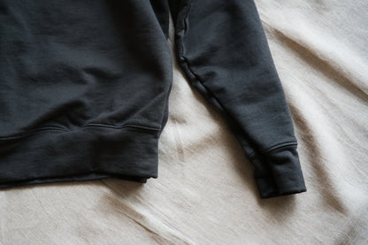 シルキーコットンクルースウェット/Silky Cotton Crew Sweatshirt/Khaki Gray