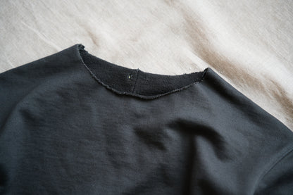 シルキーコットンクルースウェット/Silky Cotton Crew Sweatshirt/Khaki Gray