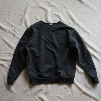 シルキーコットンクルースウェット/Silky Cotton Crew Sweatshirt/Khaki Gray