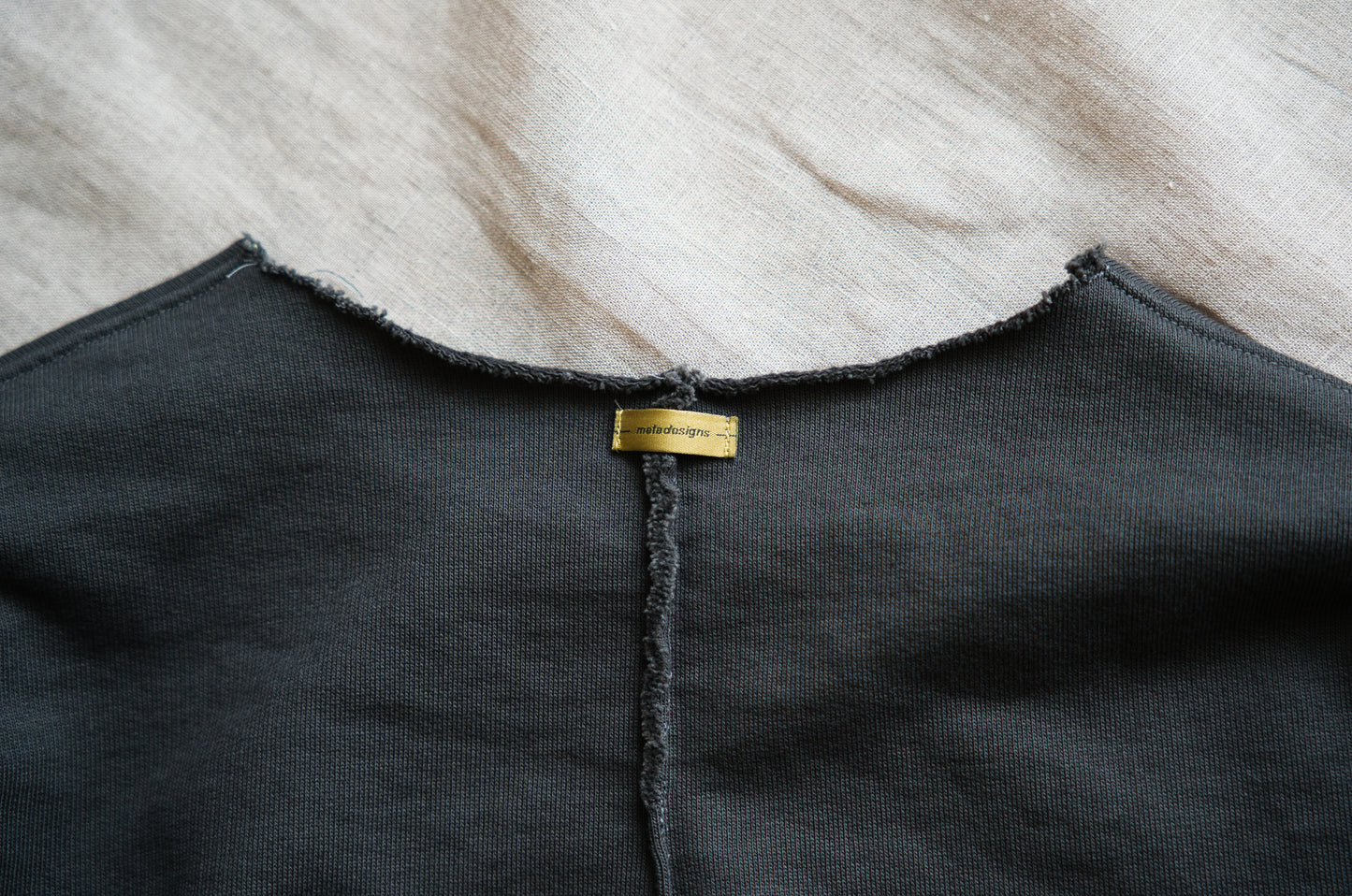 シルキーコットンクルースウェット/Silky Cotton Crew Sweatshirt/Khaki Gray