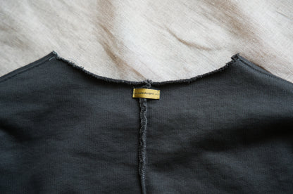 シルキーコットンクルースウェット/Silky Cotton Crew Sweatshirt/Khaki Gray