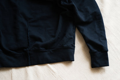 シルキーコットンフーディ/Silky Cotton Hoodie/Nighttime Navy