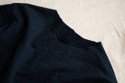 シルキーコットンクルースウェット/Silky Cotton Crew Sweatshirt/Nighttime Navy