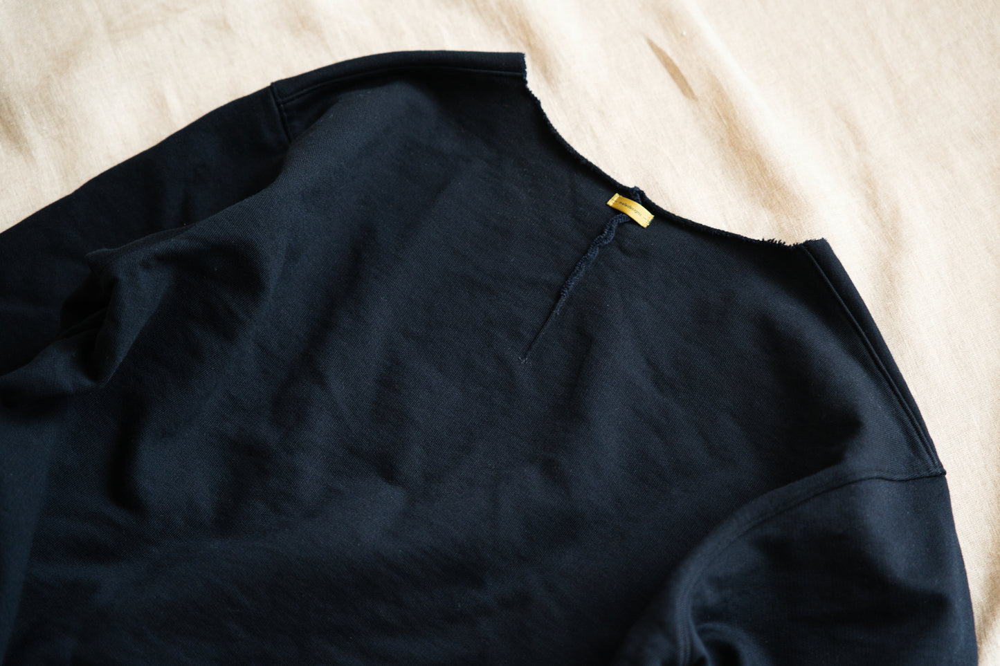 シルキーコットンクルースウェット/Silky Cotton Crew Sweatshirt/Nighttime Navy