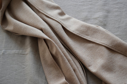 縮絨ウールストール/Milled Wool muffler/Heather Beige