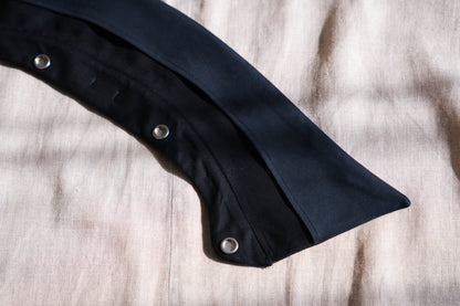 Cotton Twill Trucker Jacket/Navy