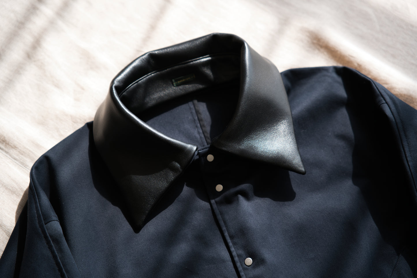 Cotton Twill Trucker Jacket/Navy