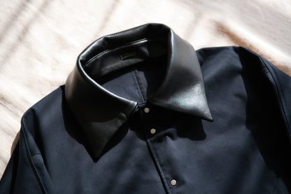 Cotton Twill Trucker Jacket/Navy