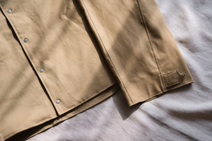 Cotton Twill Trucker Jacket/Beige