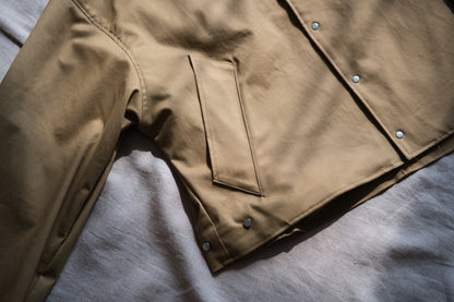 Cotton Twill Trucker Jacket/Beige