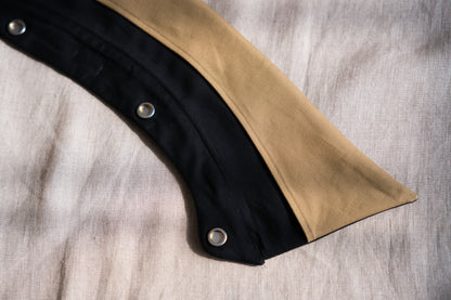 Cotton Twill Trucker Jacket/Beige