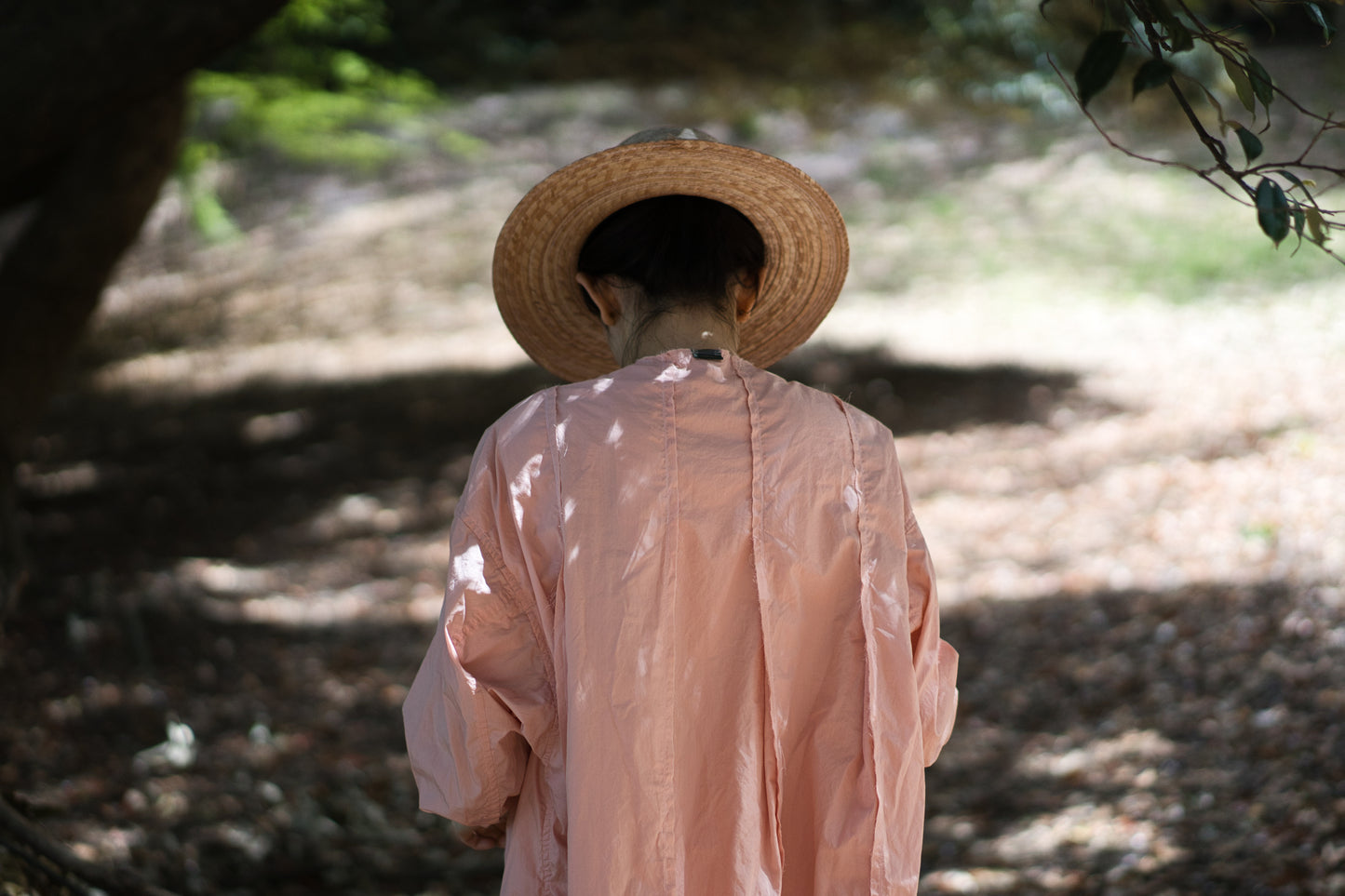 超細番手タイプライターシャツワンピース/Superfine cotton shirts dress/Pink