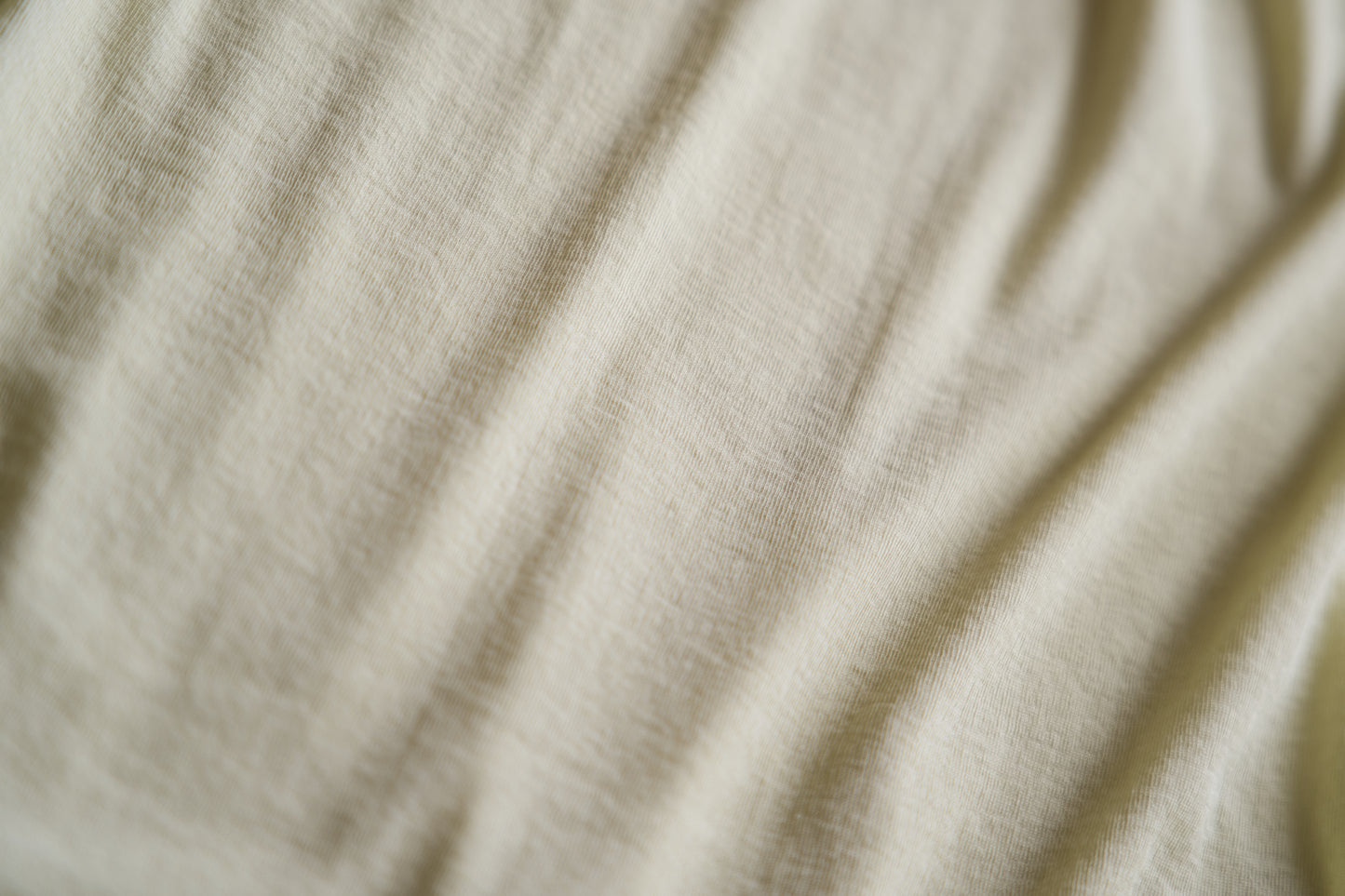 Sheer Rib Crew neck Long-Sleeved T/Lime Yellow