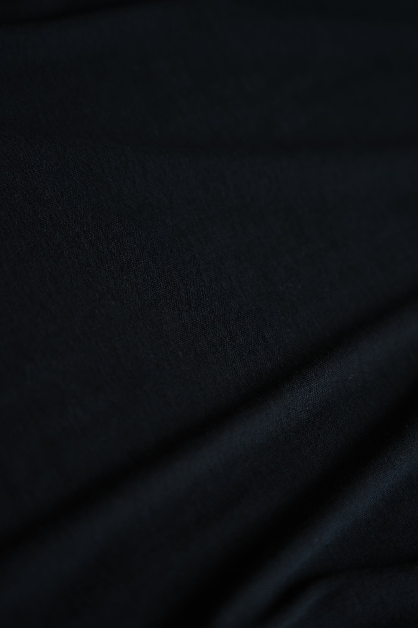 Sheer Rib Crew neck Long-Sleeved T/Navy