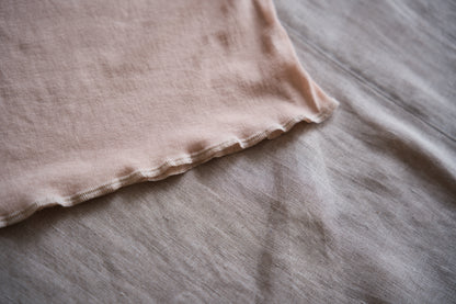 Sheer Rib Tank Top/Pale Pink
