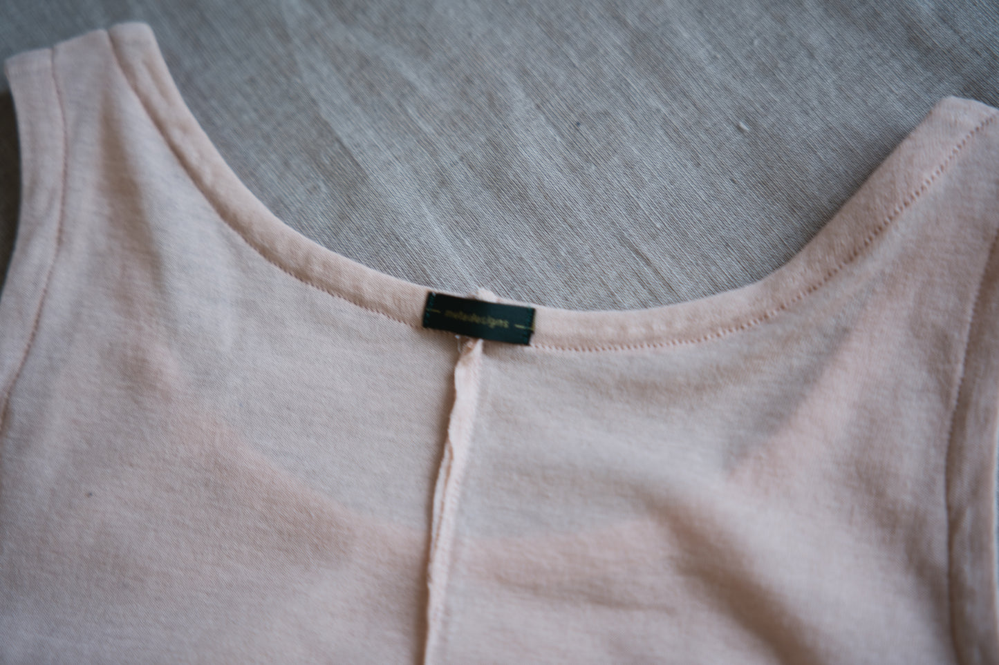 Sheer Rib Tank Top/Pale Pink