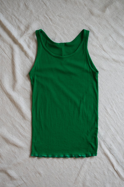 Sheer Rib Tank Top/Turf Green