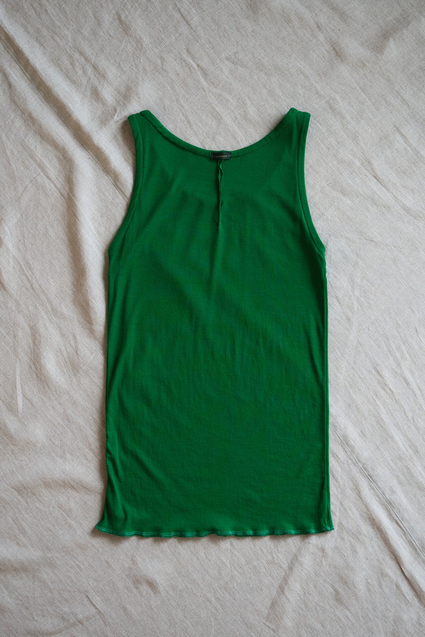 Sheer Rib Tank Top/Turf Green