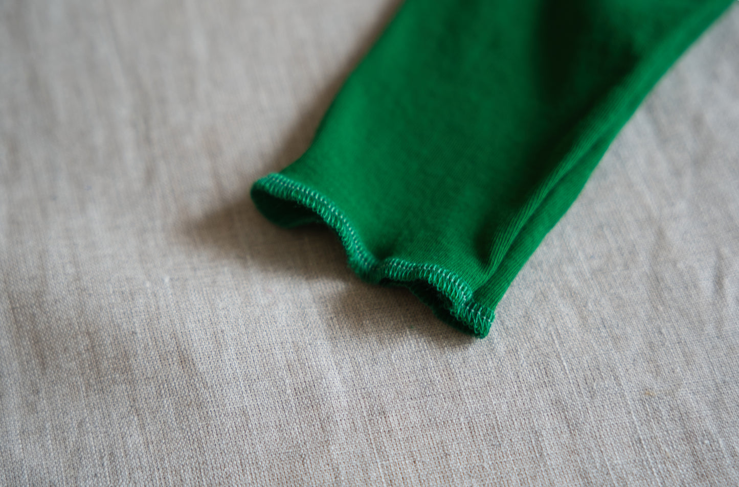 Sheer Rib Crew neck Long-Sleeved T/Turf Green