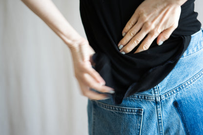 Sheer Rib Tank Top/Black