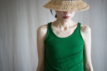 Sheer Rib Tank Top/Turf Green
