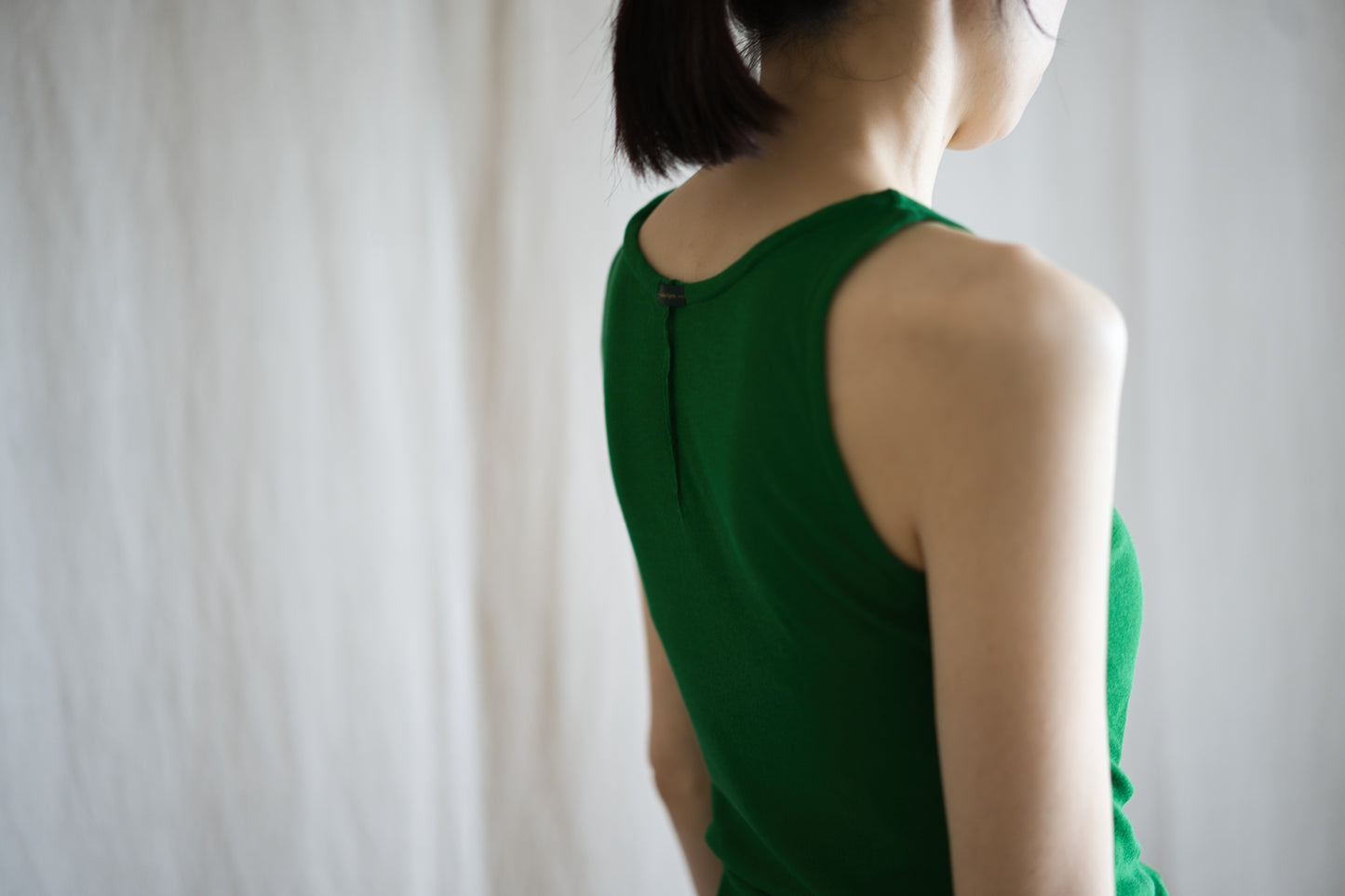 Sheer Rib Tank Top/Turf Green