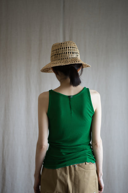 Sheer Rib Tank Top/Turf Green