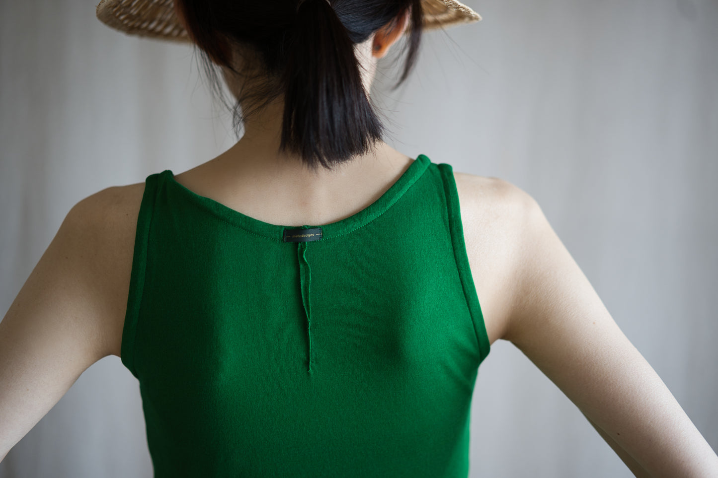 Sheer Rib Tank Top/Turf Green