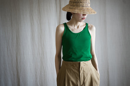 Sheer Rib Tank Top/Turf Green