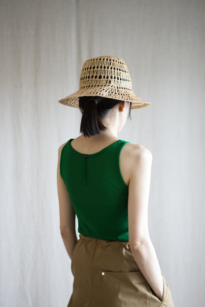 Sheer Rib Tank Top/Turf Green